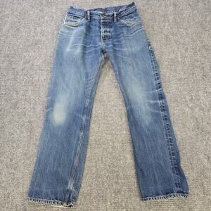 Raleigh Denim Alexander Jeans Mens Measures 30x 30 Selvedge USA Cone Denim